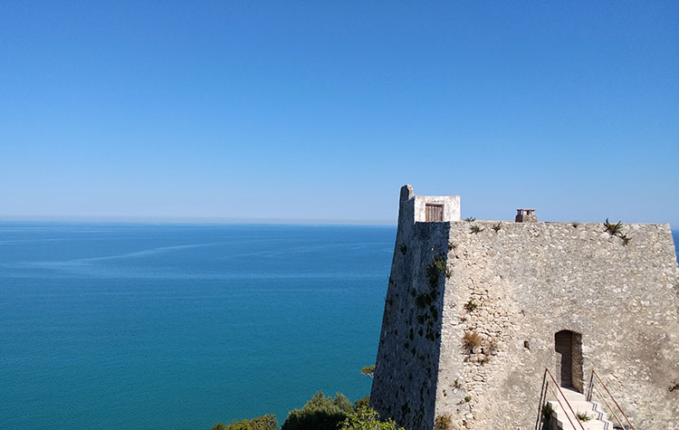 The sea of the Gargano only minutes away